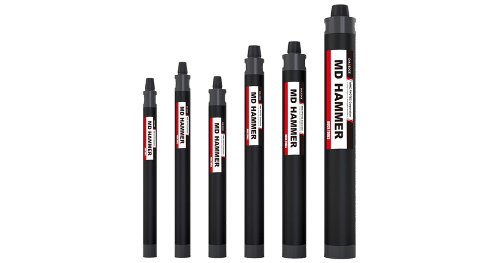 Mitsubishi down the hole hammers for high performance rock drilling